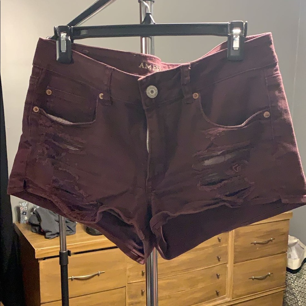 American Eagle maroon jeans